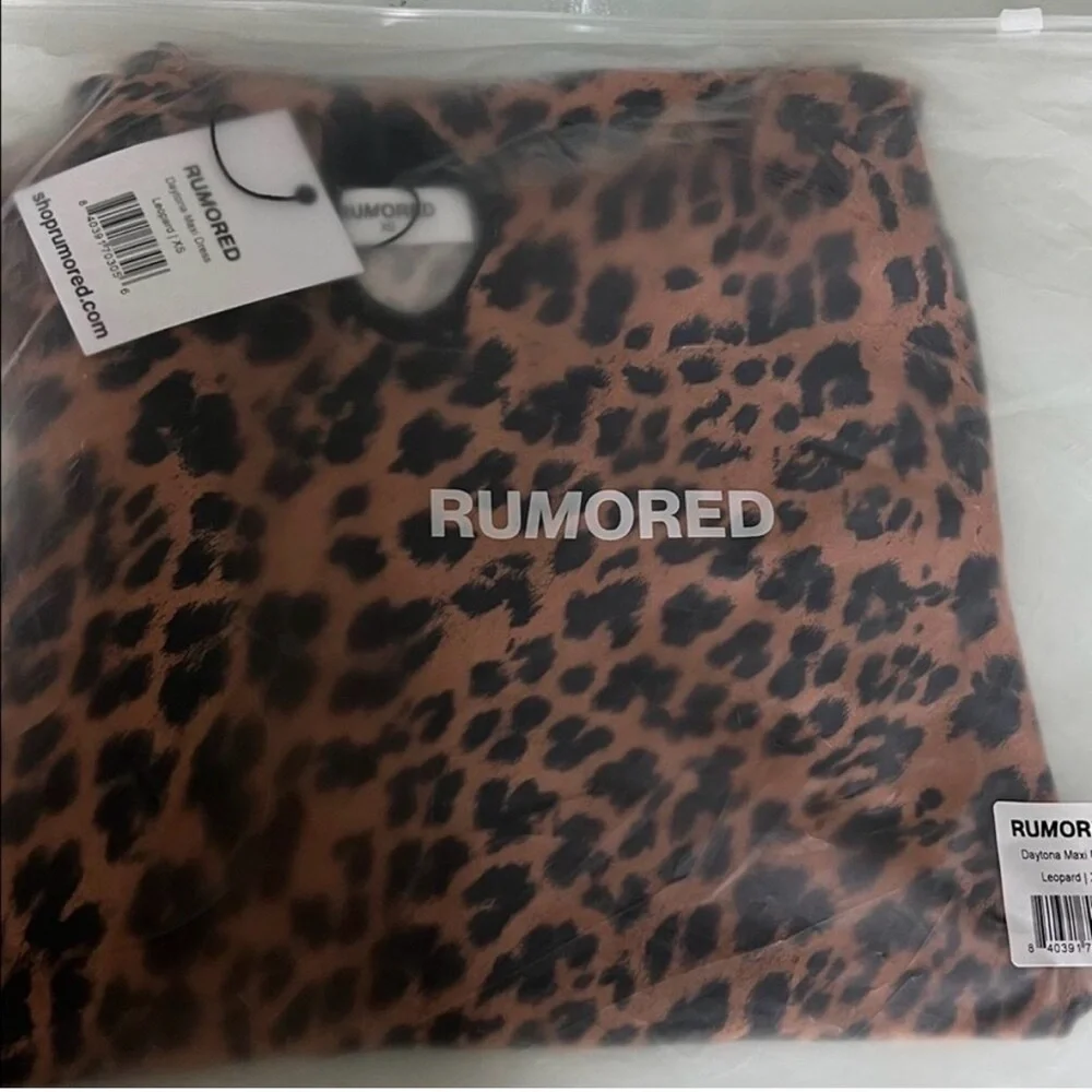 NWT Rumored Animal Print Daytona Maxi Dress - Picture 3 of 3